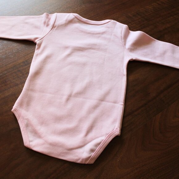Onesie Disney Ariel Little Mermaid baby girl long sleeve 100% cotton pink new - Picture 8 of 12